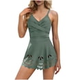 thumbnail image 1 of Purcolt Womens One Piece Swim Dress Tummy Control Swimsuit Criss Cross V Neck Bathing Suit Cutout Skirt Swimwear, 1 of 9