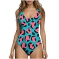thumbnail image 1 of Purcolt Womens One Piece Swimsuit Tummy Control Bathing Suits High Cut Slimming Swim Suit Full Coverage Cheeky Modest Retro Swimwear, 1 of 6