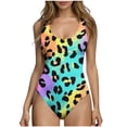 thumbnail image 1 of Purcolt Womens One Piece Swimsuit Tummy Control Bathing Suits High Cut Slimming Swim Suit Full Coverage Cheeky Modest Retro Swimwear, 1 of 6