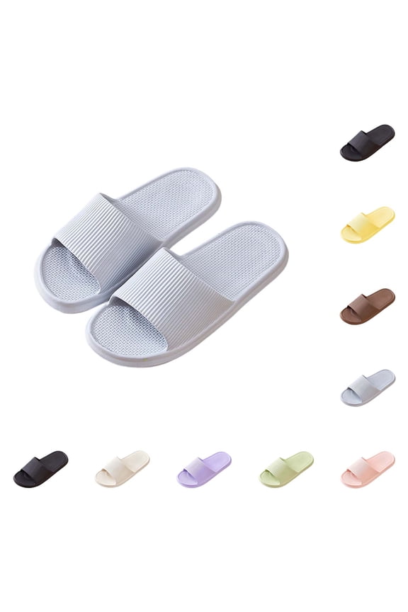 Womens Shower Slippers Non Slip Open Toe EVA Quick Drying Bathroom Slippers Breathable Soft Indoor And Outdoor Slide Slippers