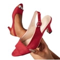 thumbnail image 1 of Purcolt Womens Slingback Pumps Dressy Casual Open Pointed Toe Low Heels Summer Business Slip On Dress Shoes for Work Party Club, 1 of 9