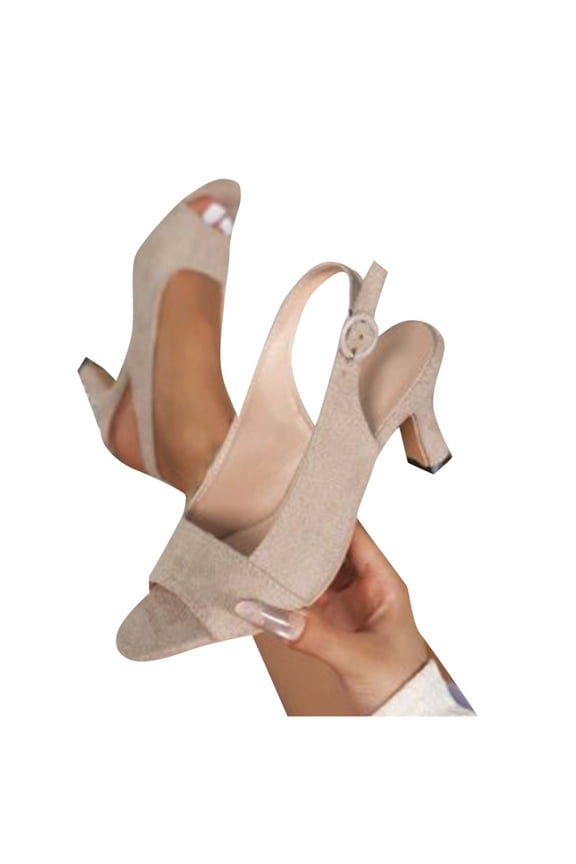 Womens Slingback Pumps Dressy Casual Open Pointed Toe Low Heels Summer Business Slip On Dress Shoes for Work Party Club