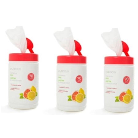 Purdoux CPAP Citrus with Lemon & Grapefruit  Tube Cleaning Wipes - Pack of 3