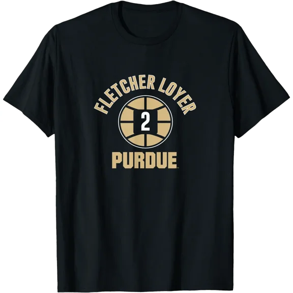 Purdue Basketball: Fletcher Loyer Name Number Ball T-Shirt, Unisex T-Shirt