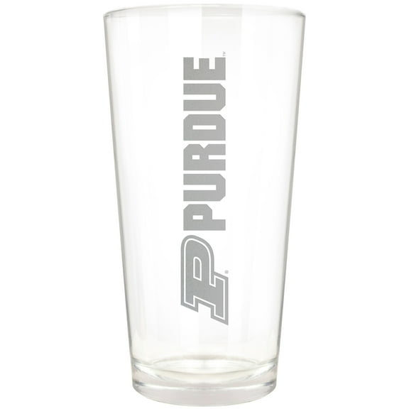 Purdue Boilermakers Etched 16oz. Vertical Rally Cry Pint Glass