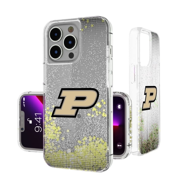 Purdue Boilermakers Linen Logo iPhone Glitter Case