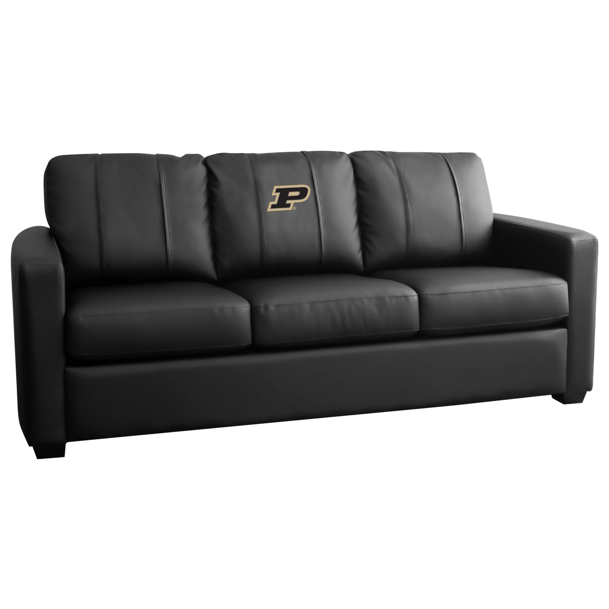 Purdue Boilermakers Logo Stationary Sofa with Zipper System