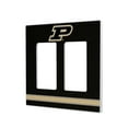 thumbnail image 1 of Purdue Boilermakers Stripe Design Double Rocker Light Switch Plate, 1 of 4