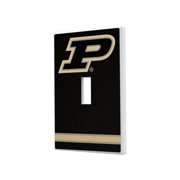 Purdue Boilermakers Stripe Design Single Toggle Light Switch Plate