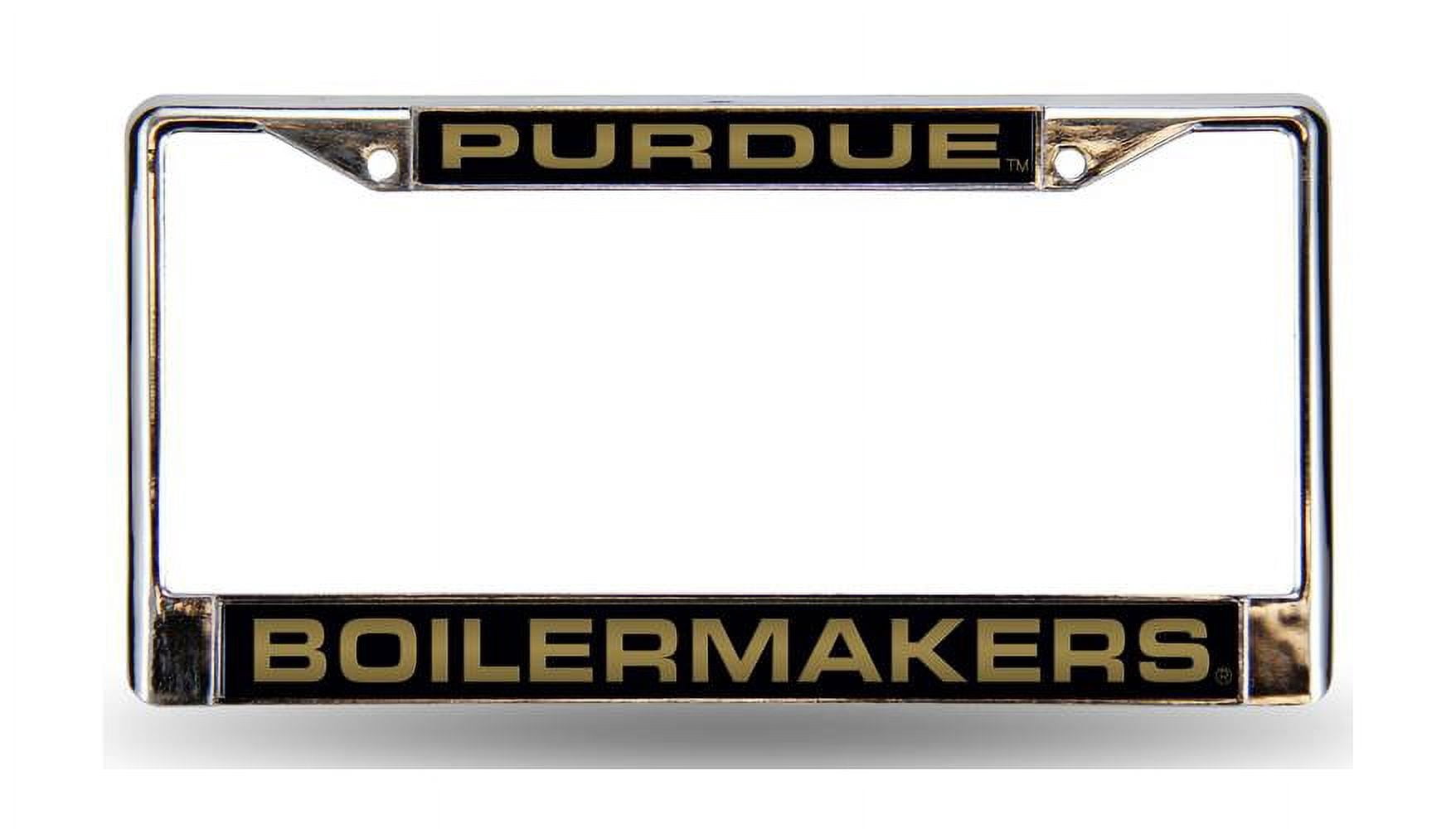 Purdue FCL Chrome Laser License Frame - Walmart.com