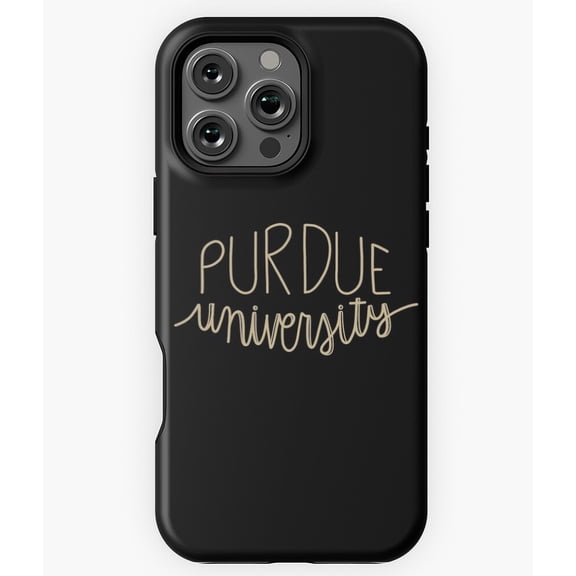 Purdue Mask Black College Art N3432 Phone Case for iPhone 17 16 15 14 13 12 11 Pro Max