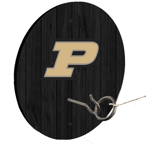 Purdue University Black Ring Toss Lawn Game