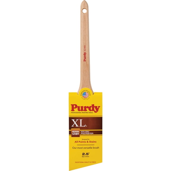Purdy 144080325 2-1/2" Nylon/Polyester Medium Stiff XL Dale Angular Paint Brush - 6ct. Case