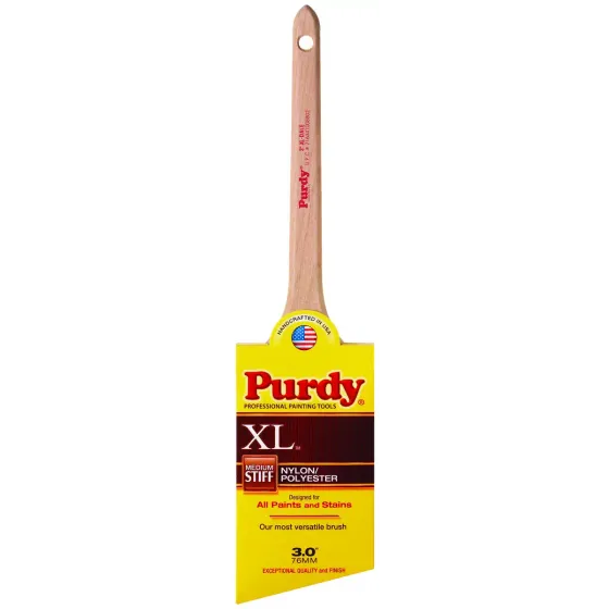 Purdy 144080330 XL Dale Angle Nylon Polyester Blend Sash And Trim Brush 3 Inch, Each
