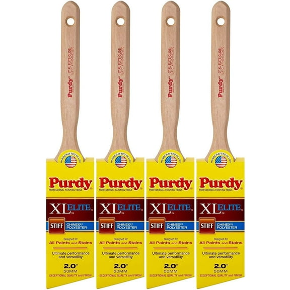 Purdy 144152320 XL Series Glide Angular Trim Paint Brush, 2 inch - 4 Pack