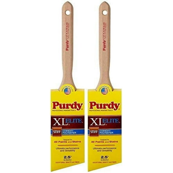 Purdy 144152325 XL Series Glide Angular Trim Paint Brush, 2-1/2 inch - 2 Pack