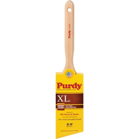 Purdy 144152325 XL Series Glide Angular Trim Paint Brush, 2-1/2 inch - 5 Pack