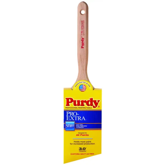 Purdy 144152730 ProExtra Glide Chinex Blend Angled Sash And Trim Brush 3 Inch, Each