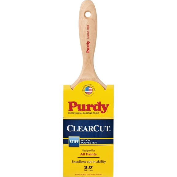 Purdy 144380130 Clearcut Flat Trim Sprig Brush, 3-Inch, 6-Pack