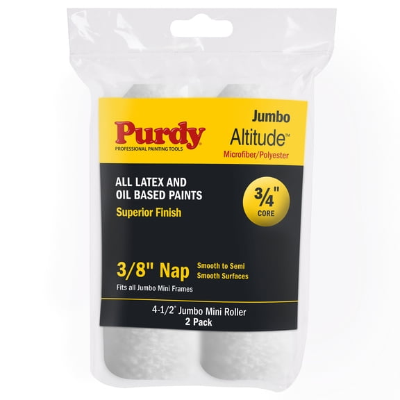 Purdy Altitude Jumbo Mini Roller Cover, 4-1/2 in. x 3/8 in., 2 count
