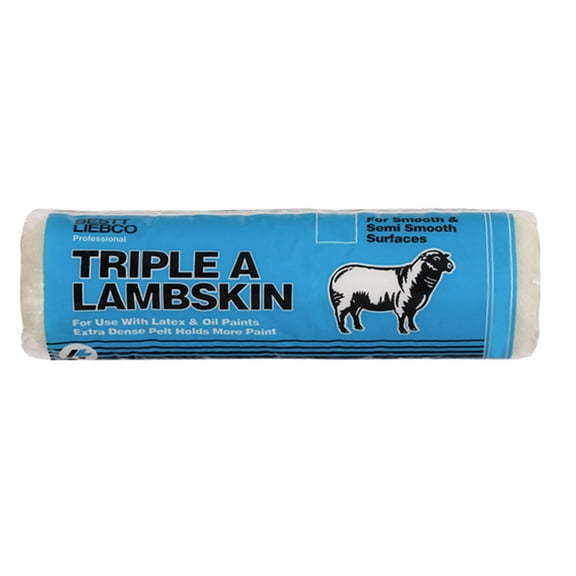 Bestt Liebco Triple A Lambskin 9 in. W X 3/4 in. Paint Roller Cover