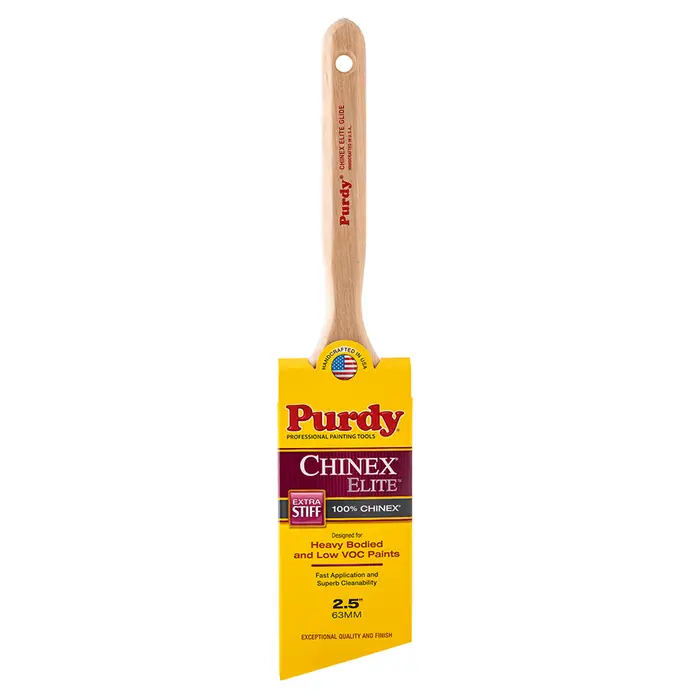 Purdy 144552925 Chinex Elite Glide 2.5 In. W Extra Stiff Angle Paint Brush