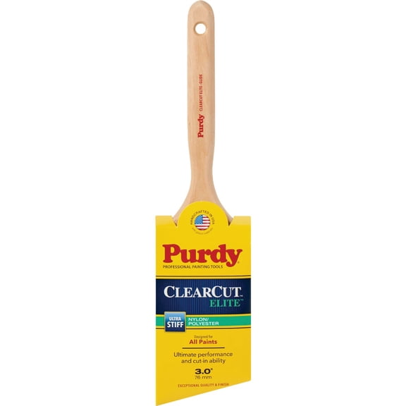 Purdy ClearCut Elite Glide 3 In. Angular Trim Paint Brush 144152830 Pack of 6