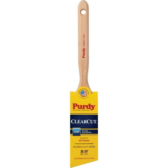 Purdy Clearcut Glide 2 in. W Angle Nylon Polyester Trim Paint Brush
