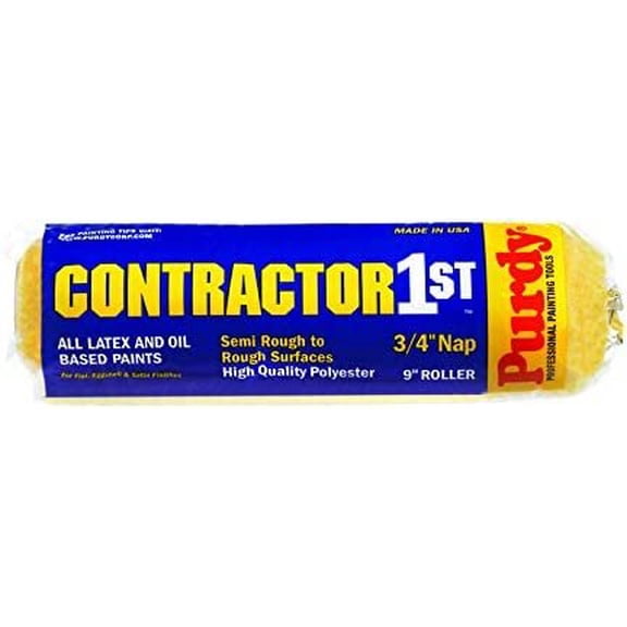 Purdy Contractor 1st Polyester 9" W x 3/4" Paint Roller Cover 1 Pk. - Case of: 15
