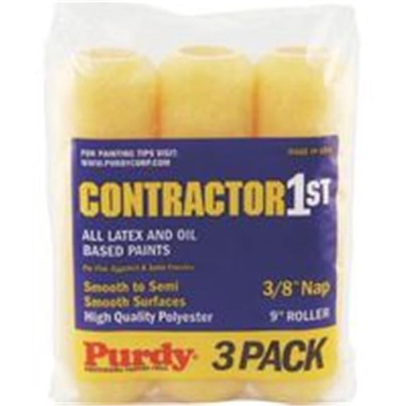 Purdy Corporation Roller Cover Poly 3Pk 9X3/8In 14C867000