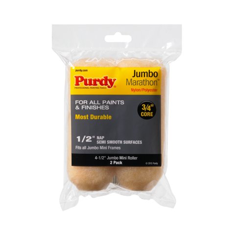 Purdy Marathon Jumbo Mini Roller Cover, 4-1/2 in. x 1/2 in., 2 count