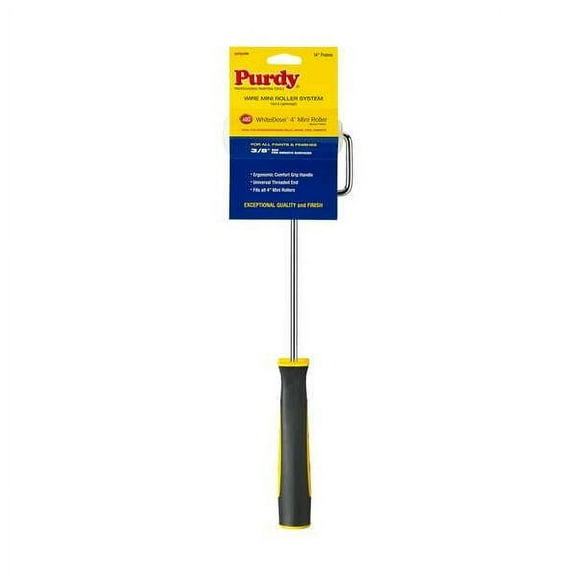 Purdy Paint Roller Frame, Cageless, Polypropylene Handle, 4" Rollers 14A743013
