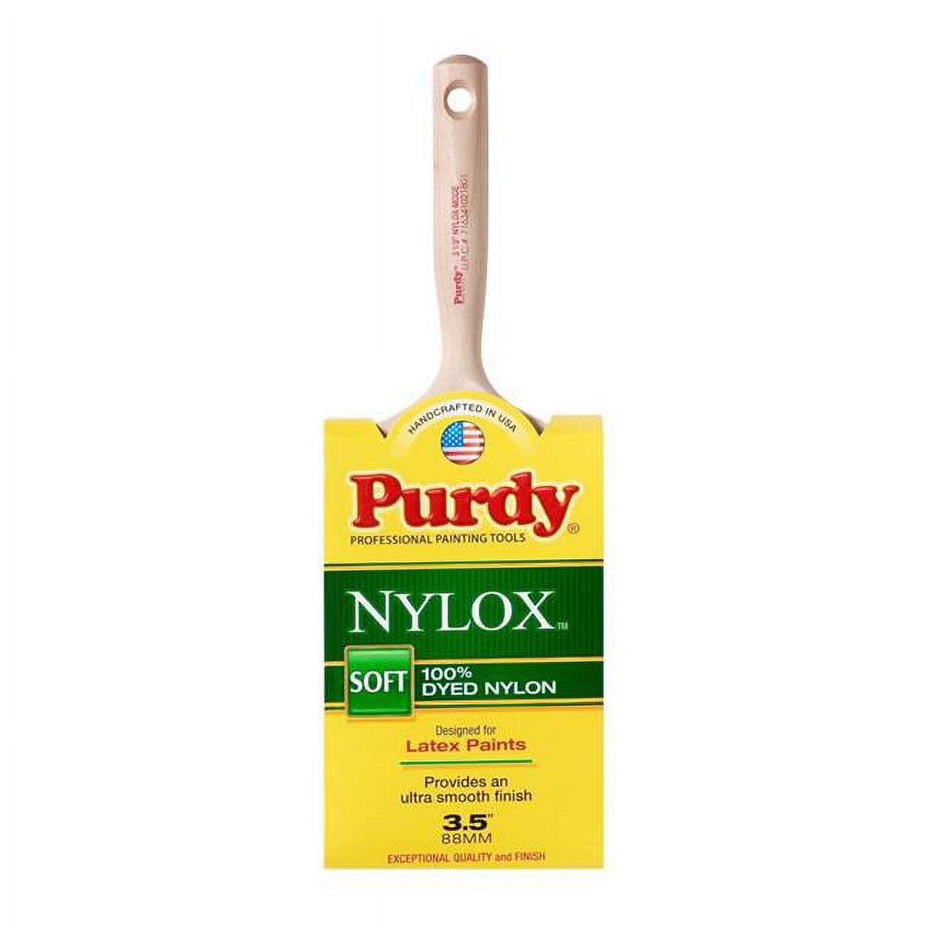 Purdy Nylox Mode 31/2 in. Soft Flat Trim Paint Brush