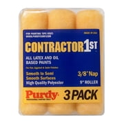Purdy Contractor 1st Multi-Packs Roller Covers, 9 in. x 3/8 in., 3 count