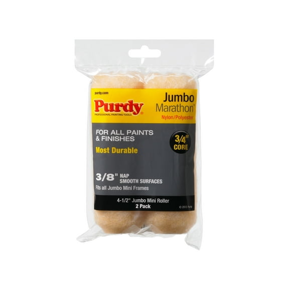 Purdy Marathon Jumbo Mini Roller Cover, 4-1/2 in. x 3/8 in., 2 count