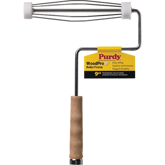 Sherwin-Williams Purdy Threaded End 9 in. W Paint Roller Frame2 Interior & Exterior Use, Professional Finish