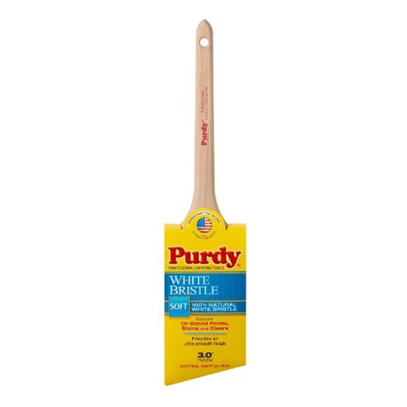 Purdy White Bristle Adjutant 024430 Trim Brush, China Bristle, Rat Tail Handle