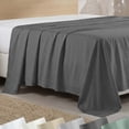 thumbnail image 1 of California Design Den Full Size Flat Sheet Only - 400 Thread Count 100% Cotton Sateen, Soft & Breathable - Grey, 1 of 9