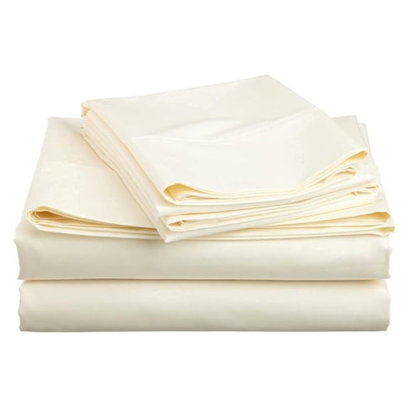 Pure 1000 Thread Count | 100% Egyptian Cotton Sheet Set | Full (54" X 75") Sateen Weave Set 7"-11"(inch) Deep Pockets with Elastic Bounded 4 Piece Set