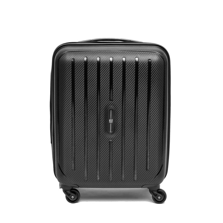 Pure 21 Inch Carry On Luggage Hardshell Rolling Suitcase with Wheels Black