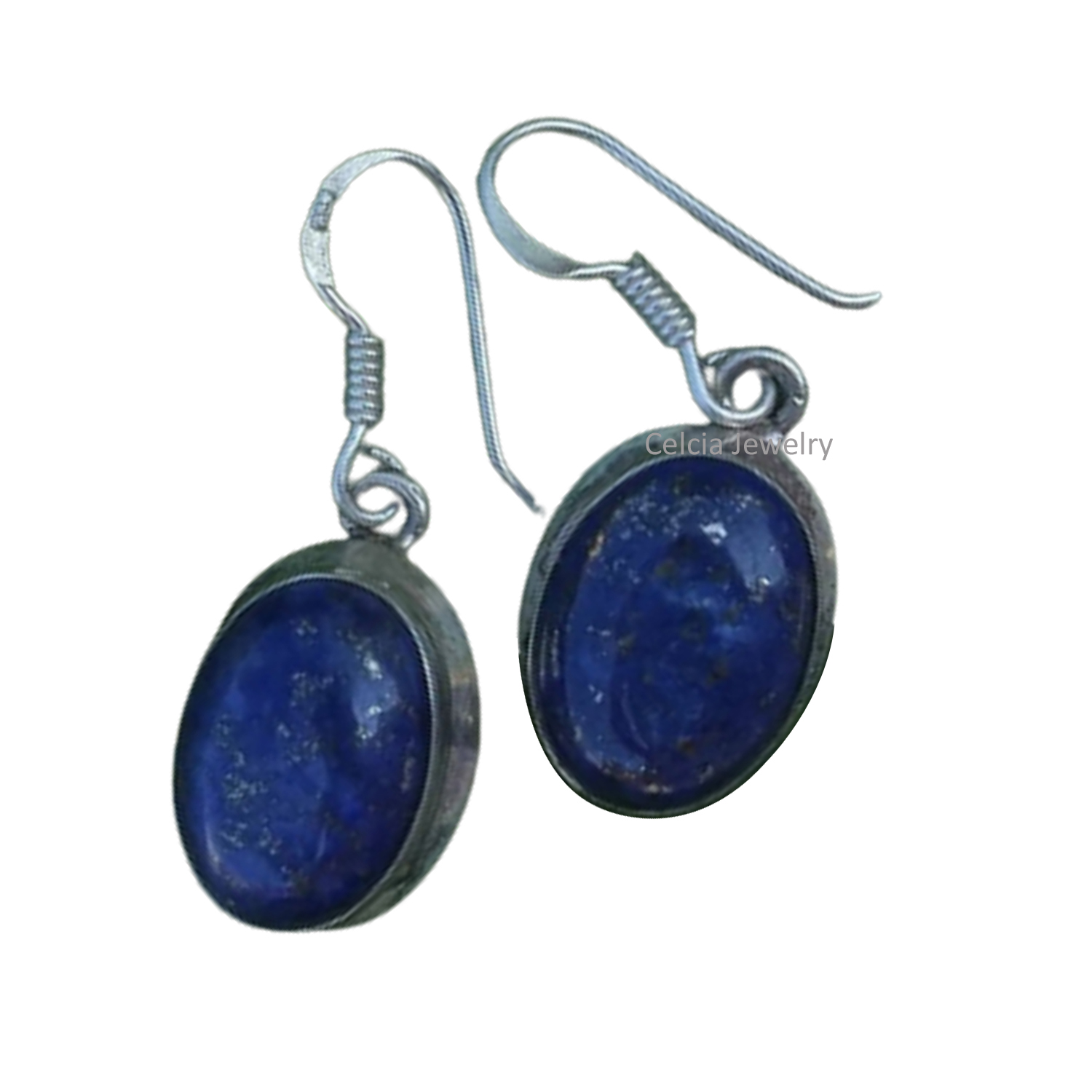 Handmade Bohemian Crystal Leverback Earrings - 925 Silver Plated, Teardrop Dangle, Lightweight (Black, Blue, White Pearl)