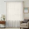 thumbnail image 1 of Pure Apricot Sheer Curtains 45 Inches Long, Simple Solid Color Light Filering Curtains, Breathable Simi Curtain Privacy Drapes for Kitchen Bathroom Lightweight Small Window Treatment, 1 of 9