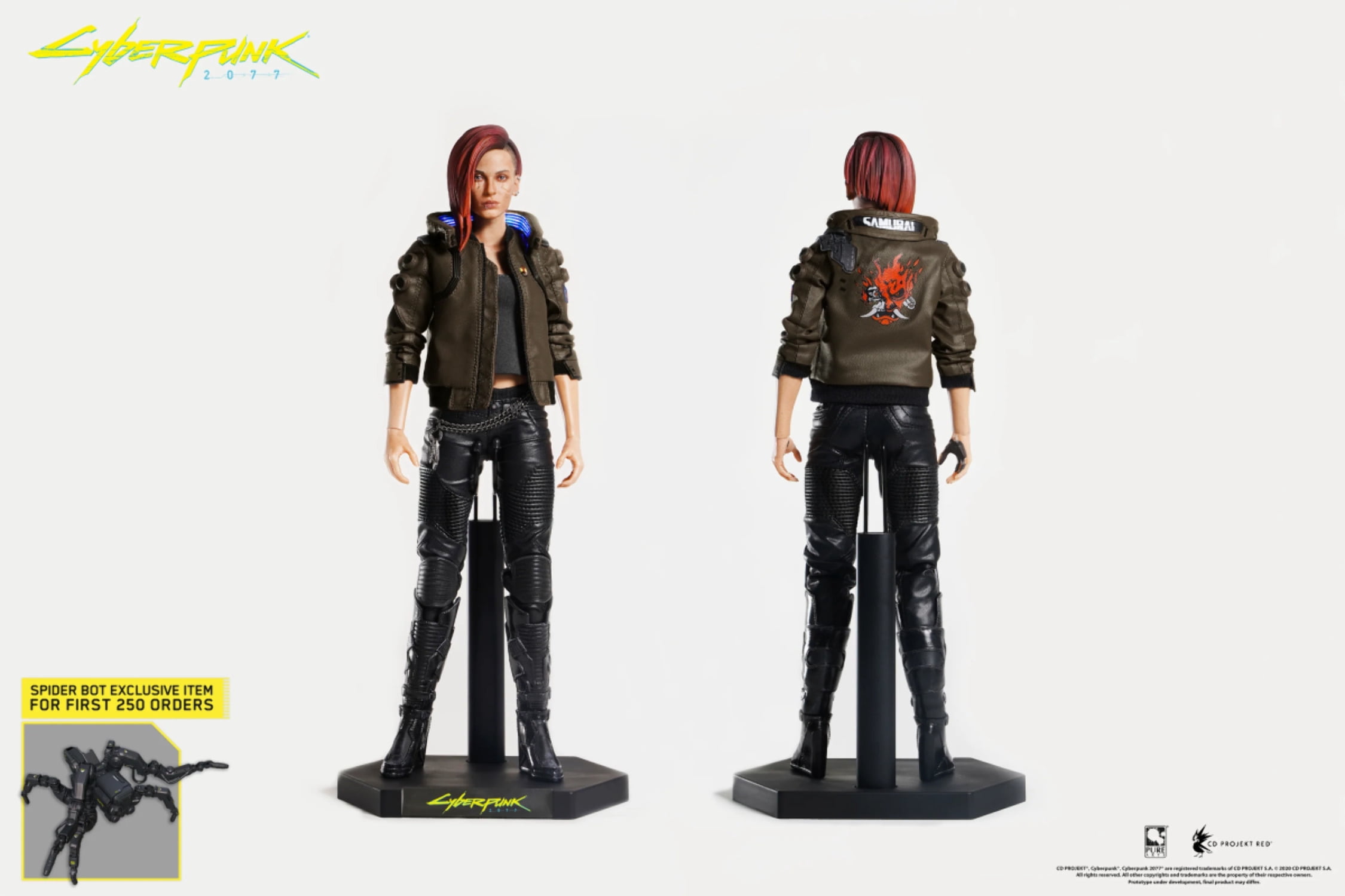 Cyberpunk2077 V フィギュアセット Pure Arts Cyberpunk 2077 V Female Action Figure Set, 1/6 Scale