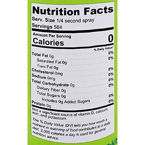 Pure Avocado Oil Cooking Spray, Propellant Free Air Pressure