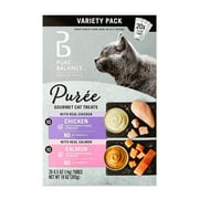 Pure Balance Grain Free Gourmet Wet Cat Treats, Variety Pack, 0.5 oz Tubes, 20 Count
