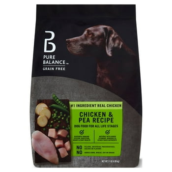 Pure Balance Chicken & Pea Recipe Dry Dog Food, Grain-Free, 11 lbs