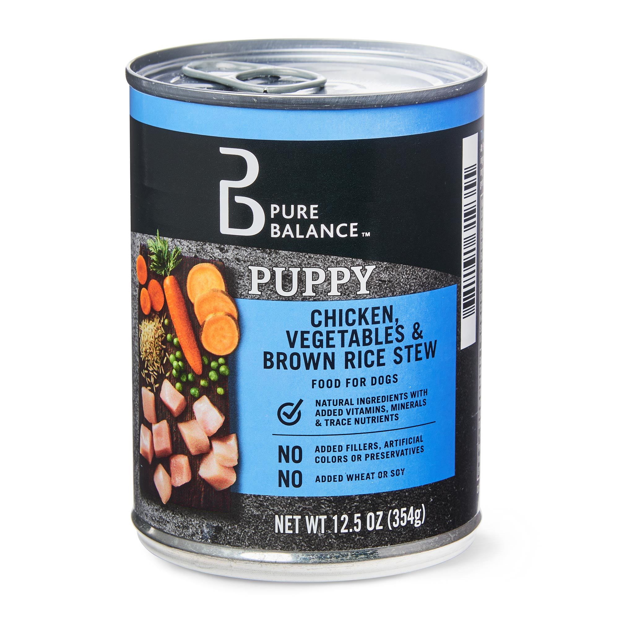 Pure Balance Chicken Vegetable Brown Rice Flavor Stew Wet Dog Food for