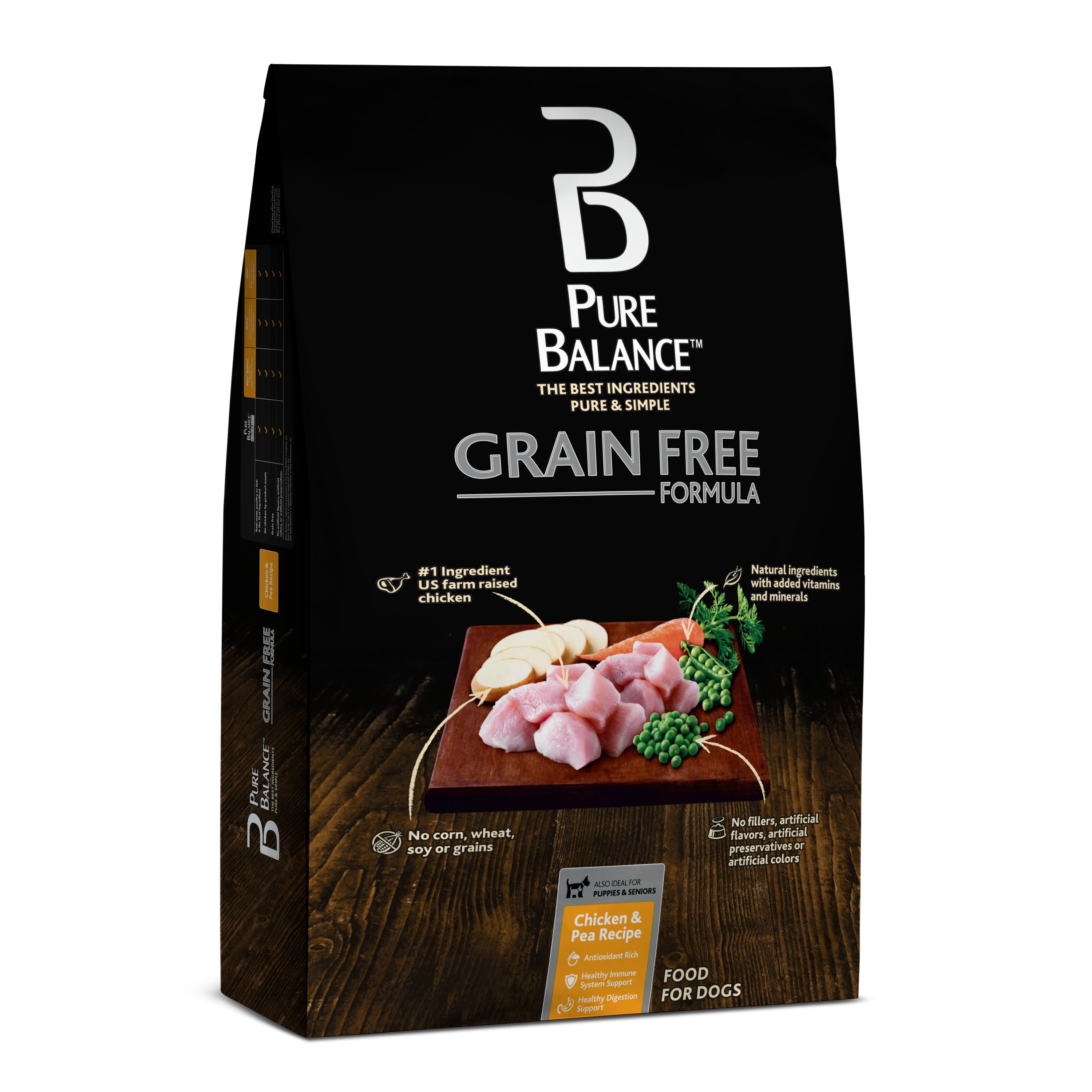 Pure Balance Grain Free Chicken & Pea Recipe Dry Dog Food, 24 Lb