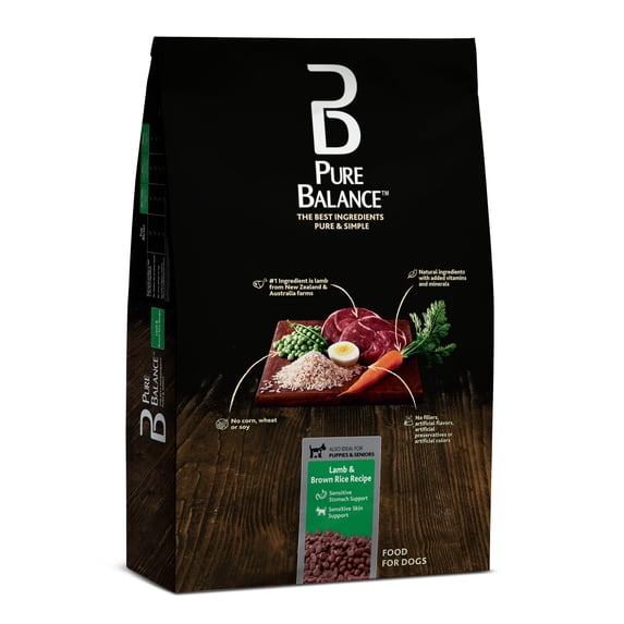 Pure Balance Lamb & Brown Rice Recipe Dry Dog Food, 15 lb