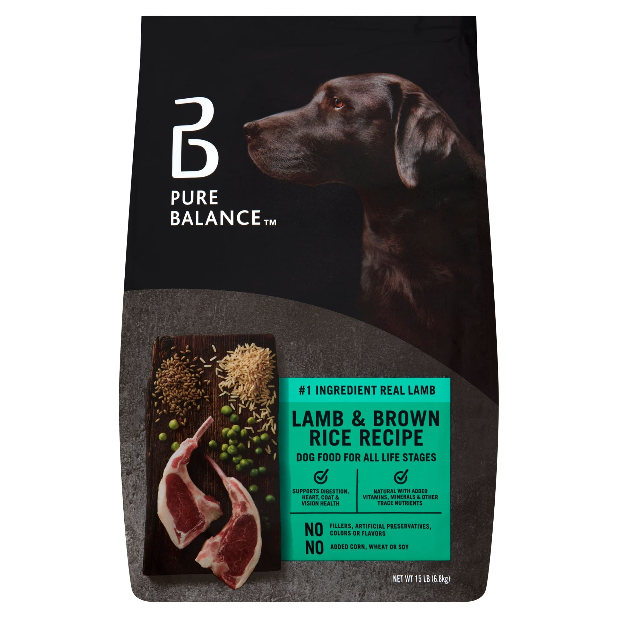 Pure Balance Lamb & Brown Rice Recipe Dry Dog Food, 30 lbs